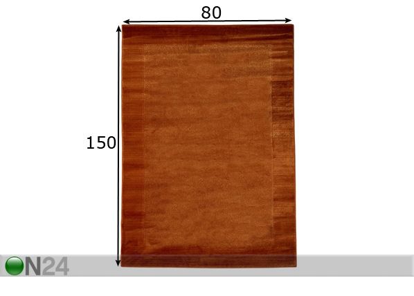 Matto Sienna Orange 80x150 cm mitat