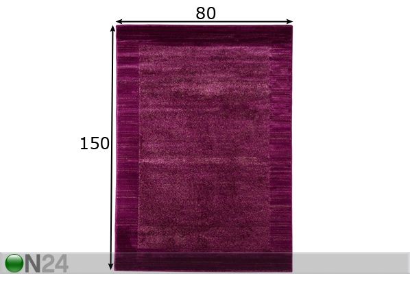 Matto Sienna Violet 80x150 cm mitat