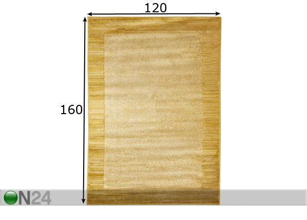 Matto Sienna Yellow 120x160 cm mitat