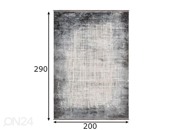 Matto Silver Elysee 200x290 cm mitat