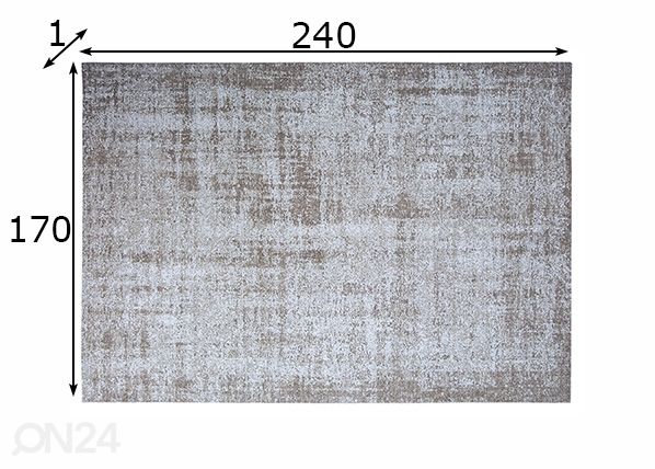 Matto Simon 170x240 cm mitat