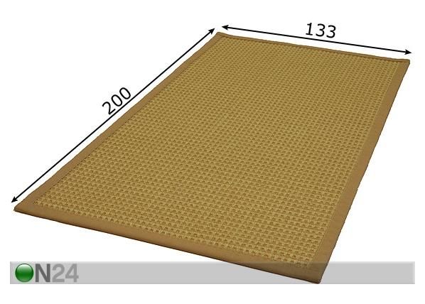 Matto SISAL 133x200 cm mitat