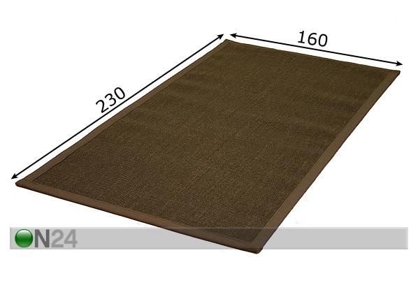 Matto SISAL 160x230 cm mitat