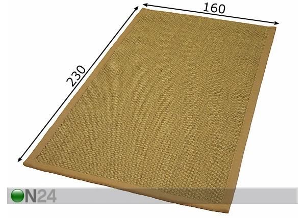Matto SISAL 160x230 cm mitat