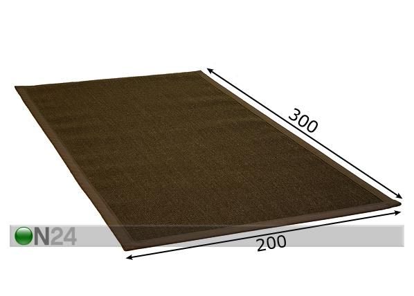 Matto SISAL 200x300 cm mitat