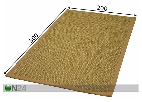 Matto SISAL 200x300 cm mitat
