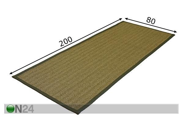 Matto SISAL 80x200 cm mitat