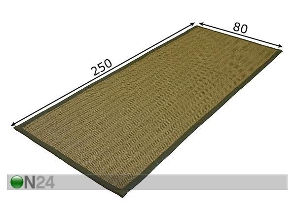 Matto SISAL 80x250 cm mitat
