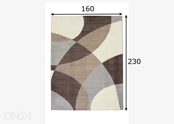 Matto Softy, 160x230 cm mitat