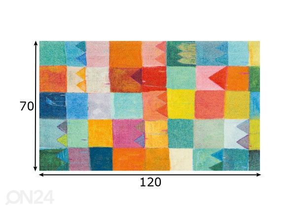Matto SONNENSTADT 70x120 cm mitat