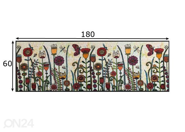 Matto Sonnentag 60x180 cm mitat