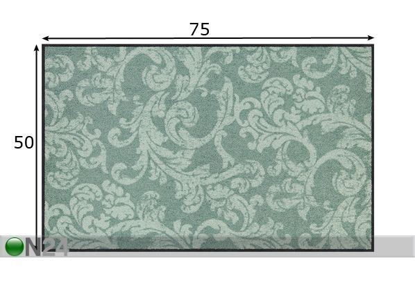 Matto Sophie sage 50x75 cm
