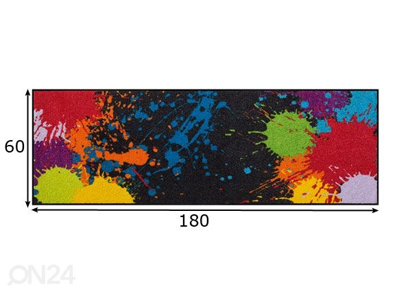 Matto SPLASH 60x180 cm mitat