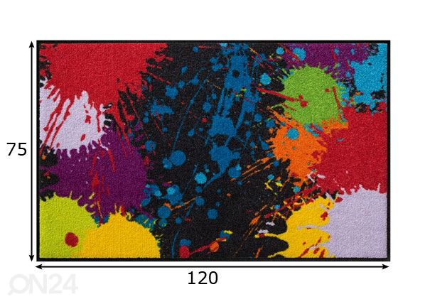 Matto SPLASH 75x120 cm mitat