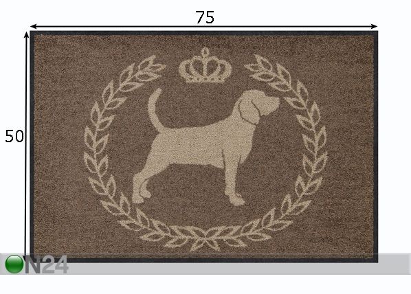 Matto Staghound 50x75 cm mitat