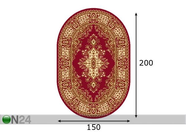Matto STANDARD FATIMA 150x250 cm mitat