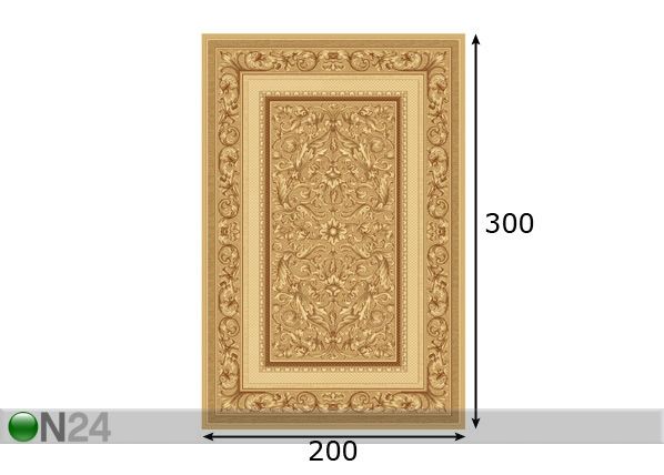 Matto STANDARD GLORIA 200x300 cm mitat