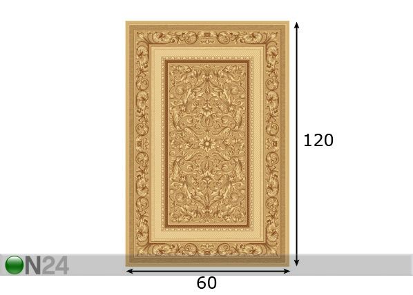 Matto STANDARD GLORIA 60x120 cm mitat