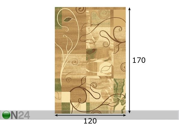 Matto STANDARD PALOMA 120x170 cm mitat