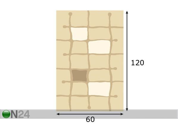 Matto STRUCTURAL EDNA 60x120 cm mitat