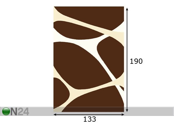 Matto STRUCTURAL PASCAL 133X190 cm mitat