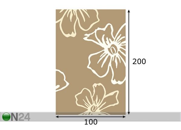 Matto STRUCTURAL SUZI 100x200 cm mitat