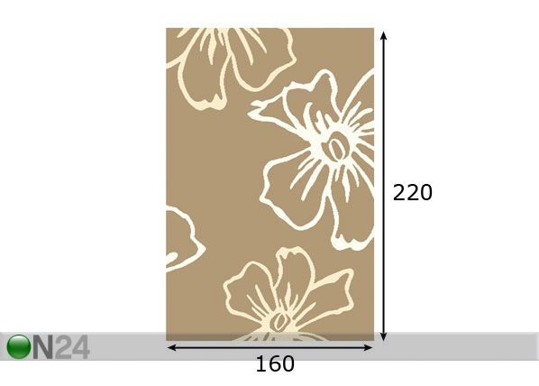 Matto STRUCTURAL SUZI 160x220 cm mitat