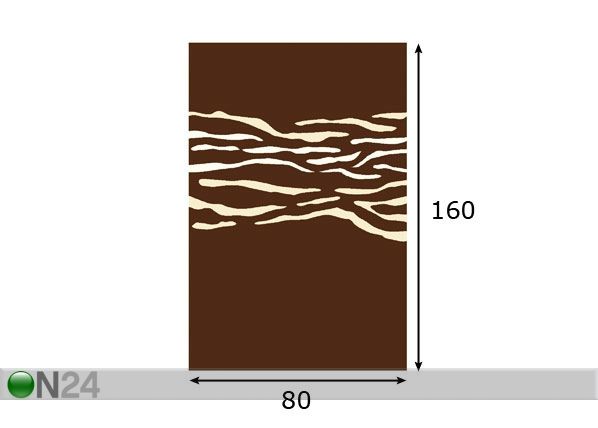 Matto STRUCTURAL TOMI 80x160 cm mitat