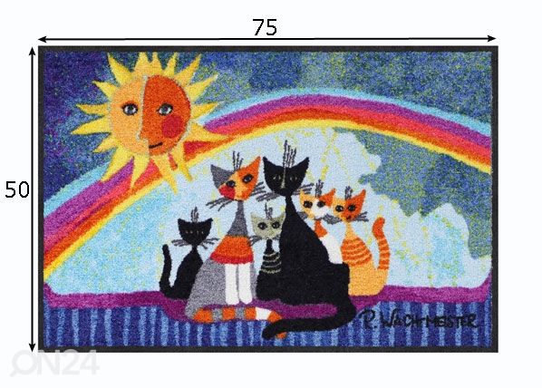 Matto Sunny Family 50x75 cm mitat