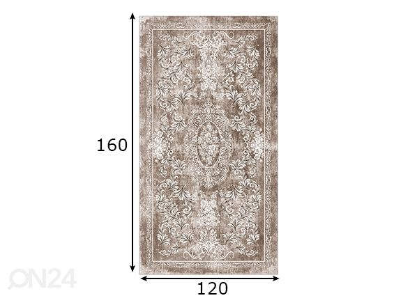Matto Sunshine Sand 120x160 cm mitat