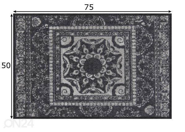 Matto Tapis Oriental anthrazit 50x75 cm mitat