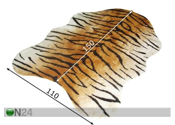 Matto TIGER 110x150 cm mitat