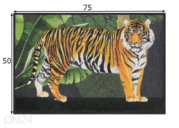 Matto Tiger 50x75 cm mitat