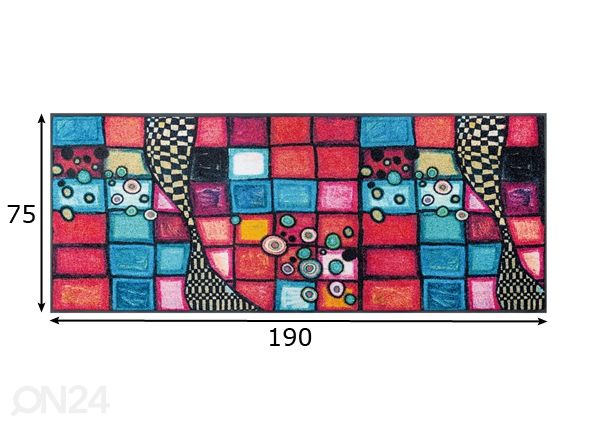 Matto TIGER TUNDRA 75x190 cm mitat