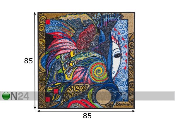Matto TITANIA 85x85 cm mitat