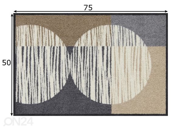 Matto Titus city-chic 50x75 cm mitat