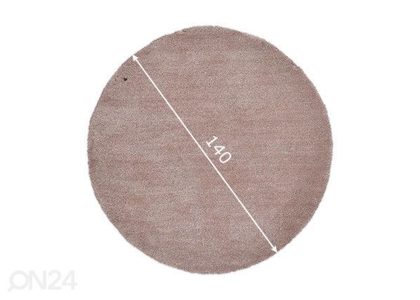 Matto Tom Tailor Cozy Ø140 cm beige mitat