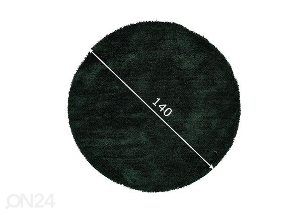 Matto Tom Tailor Cozy Ø140 cm vihreä mitat