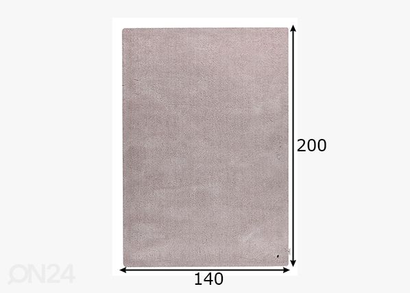 Matto Tom Tailor Cozy, 140x200 cm beige mitat