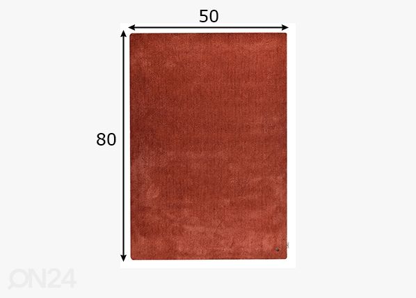 Matto Tom Tailor Cozy, 50x80 cm ruoste mitat