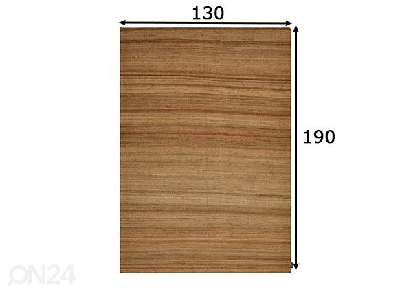 Matto Tom Tailor Forest 130x190 cm, luonnonvärinen mitat