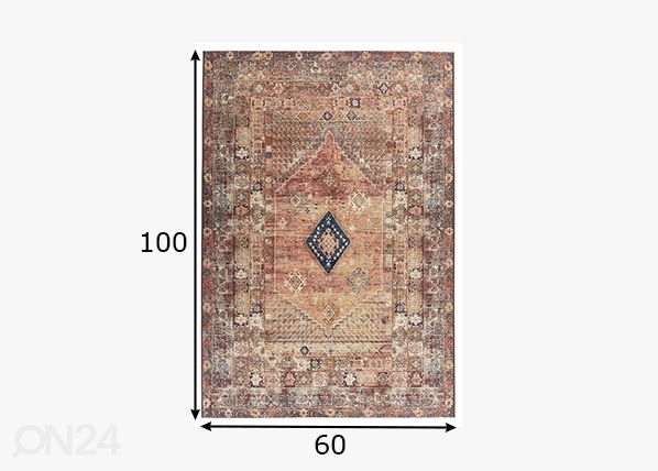 Matto Tom Tailor Funky Outdoor Orient, 60x100 cm rooste mitat