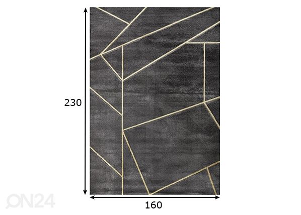 Matto Topkapi 160x230 cm mitat