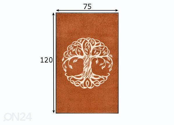 Matto Tree of Life 75x120 cm mitat