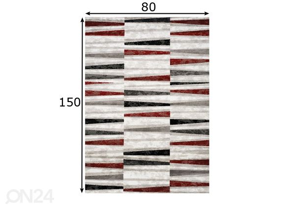 Matto Tribeca Multi 80x150 cm mitat
