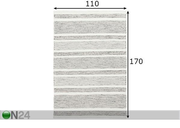 Matto Trondheim 110x170 cm mitat