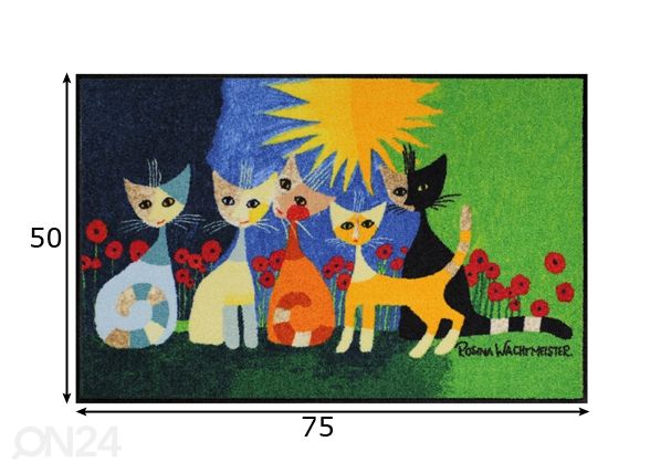 Matto UNA BELLA COMPAGNIA 50x75 cm mitat