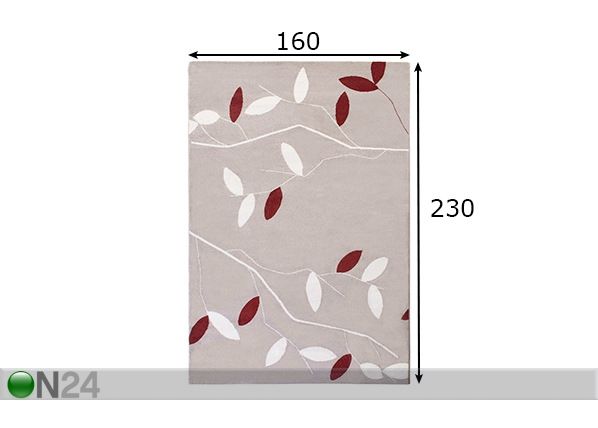 Matto Valence 160x230 cm mitat