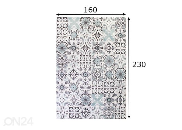 Matto Valence 160x230 cm mitat