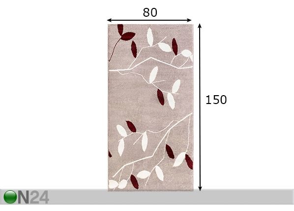 Matto Valence 80x150 cm mitat